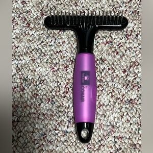 Conair Dog Grooming Rake Brush – Undercoat & Dematting Tool – Purple Handle